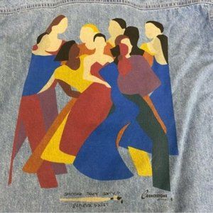 Synthia Saint James Geneva Ballet Casual Button Down Denim Shirt. Size L.